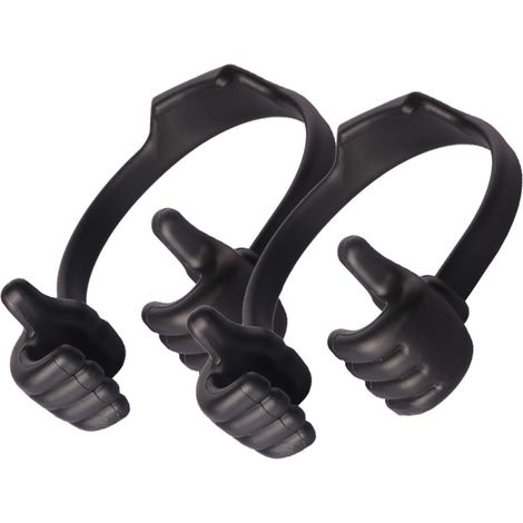 Support de Téléphone Portable Lot de 2 Pratique en PP Angle de Vue Réglable Supports de Table de Pouce pour Smartphone et Tablette, Bureau ou Dortoir (1/5)