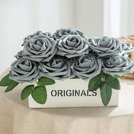 Mousse Rose - Faux Roses Artificielles en Caoutchouc Polyéthylène - Décoration Mariage DIY Maison - 25 Pièces (1/4)