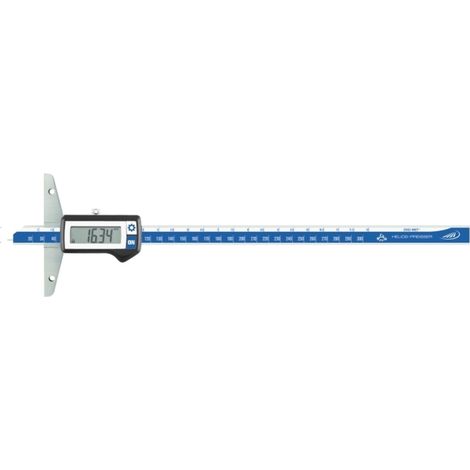 Helios Preisser Digi. Tiefenmessschieber 300 mm Bückenlänge 150 mm IP67 INOX 0,01 mm