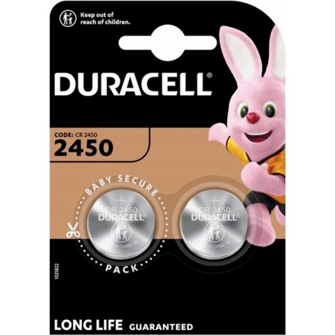 DURACELL Lithium-Knopfzelle, CR2450, 3V, Electronics, 2 Stück