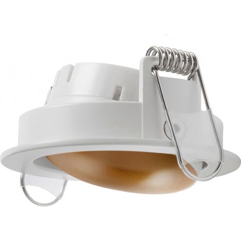 Empotrable techo NOK1 Redondo ajustable Blanco Oro (1/2)