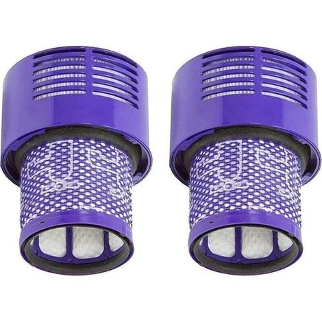 Confezione da 2 filtri di ricambio lavabili per aspirapolvere Dyson V10. Filtri di ricambio Dyson per la serie V10 SV12.
