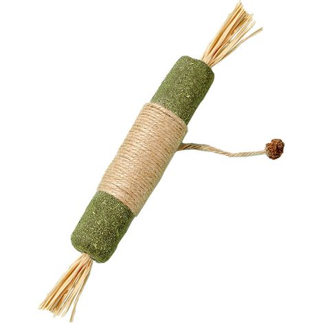 Giocattolo extra large con erba gatta (16,5 x 2,5 cm), adatto a tutti i gatti. Questo giocattolo naturale con erba gatta permette ai gatti di masticare, graffiare e rilassarsi. Il suo profumo li deliz