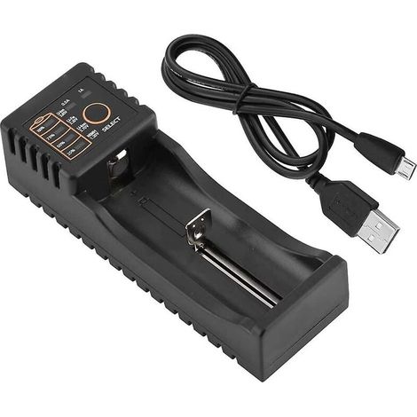 Chargeur de Batterie 18650, Chargeur de Batterie Universel, Chargeur Intelligent, Liitokala Lii-100 Mini Chargeur Multifonction USB 1.2V/3.7V/3V/3.85V, modèle de Batterie Compatible: 18650 (1/4)