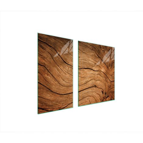 Plaque de protection en verre trempé pour poêle à bois 90x52 – Résistante aux températures élevées – Protection anti-éclaboussures
