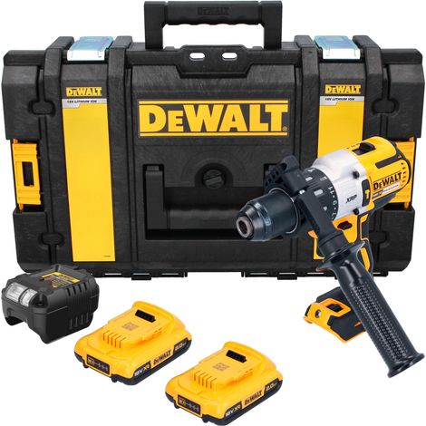 DeWalt DCD 996 D2 Akku Schlagbohrschrauber 18 V 95 Nm Brushless + 2x Akku 2,0 Ah + Ladegerät + Tough Box (1/5)