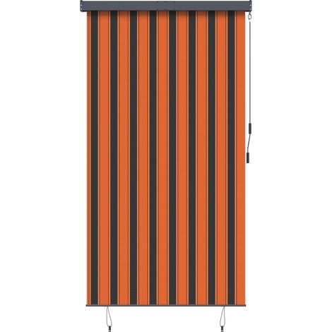 Maison Exclusive - Estor enrollable de exterior naranja y marrón