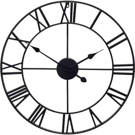 Horloge murale - Chiffres romains - 50 cm (1/3)