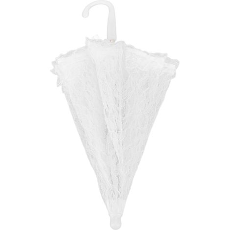Parapluie en dentelle blanc, broderie de mariage, danse décorée pour spectacle sur scène (1/5)