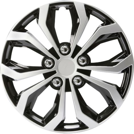 Unitec Radzierblende Daytona 15 Zoll schwarz/silber Radkappen Radblende (1/3)