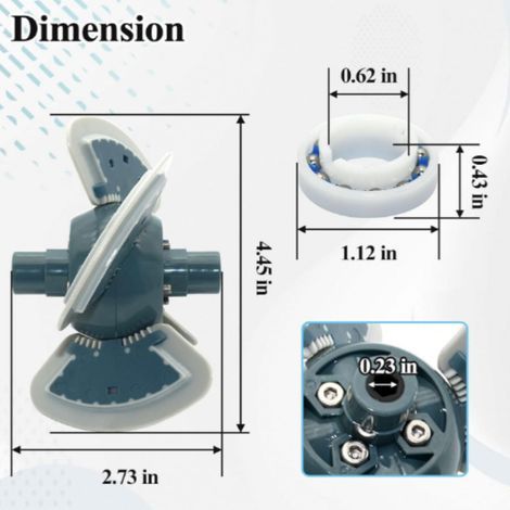 Convient pour R0524900 Pièce de rechange pour le moteur et l'ensemble moteur de l'aspirateur de piscine MX6/MX8 (1/5)