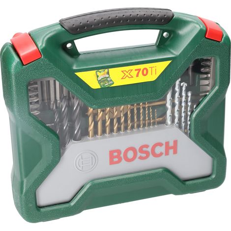 Bosch Bit-Bohrer-Set X-Line im Kunststoffkoffer 70-teilig Sechskant