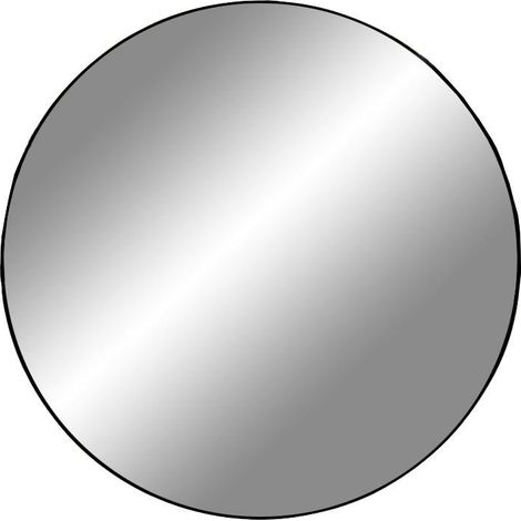 Miroir mural rond Jersey noir 40 cm en métal (1/3)
