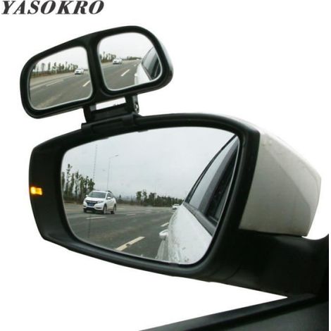Rétroviseur De Voiture - Réglable 360° - Double Lentille Convexe - Angle Large - Pour Véhicule Automobile - 1 Pièce (1/4)