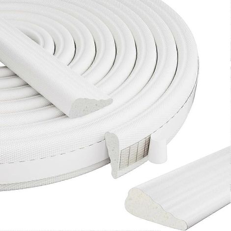 Joint d'étanchéité de porte en forme de coin, isolation en mousse de 118 pouces pour l'insonorisation et l'étanchéité aux intempéries (1/5)
