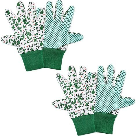 2 Paires Gants de Jardinage pour Femme Gants de Travail de Jardin Gants de Travail de Jardin Antidérapants et Respirants (1/5)