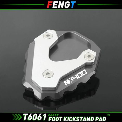 (Nx400 Gris) Compatible avec les motos HONDA NX500 et NX400 (2023-2024) : béquille latérale, repose-pieds, extension de pédale. (1/4)