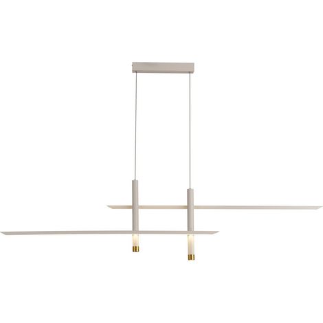Inspired Mantra Fusion Esparta Esparta Linear Pendant, 50W LED, 3000K, 2100lm, White / Gold, 3 años de garantía (1/5)