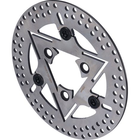 Motorradbremsscheiben, 220 mm/8,7 Zoll, Edelstahl, halbflüssig, universelle Ersatzteile für Kawasaki (1/5)