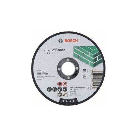 BOSCH Disque à tronçonner Expert for Stone - Moyeu plat - 125 mm - x 1 - 2.5 mm - 22,23 mm (1/2)