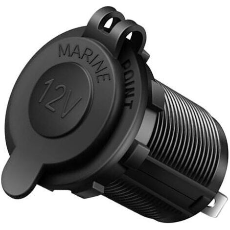 Allume-cigare voiture prise étanche prise 12V alimentation voiture marine moto (1/5)