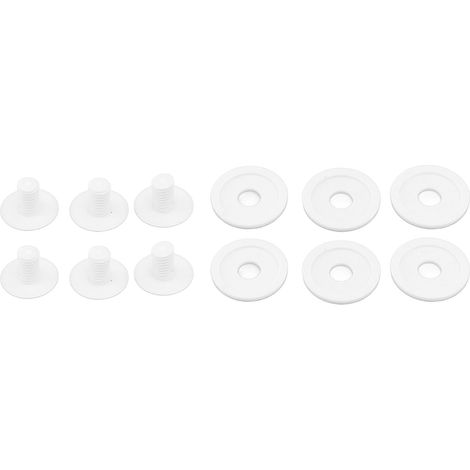 Lot de 6 vis de roue pour nettoyeur de piscine avec 6 rondelles supplémentaires C55, pièces de rechange en plastique pour Polaris 180 et 280 (1/5)