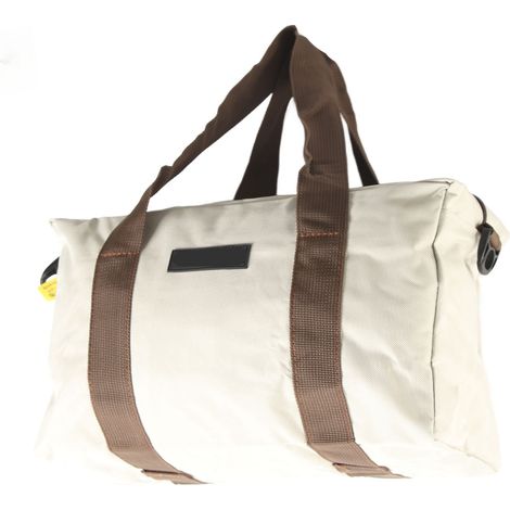 Sac à outils à large bouche, étanche, haute capacité de charge, rangement du matériel, étui en toile, sac à main gris 14 pouces (1/5)