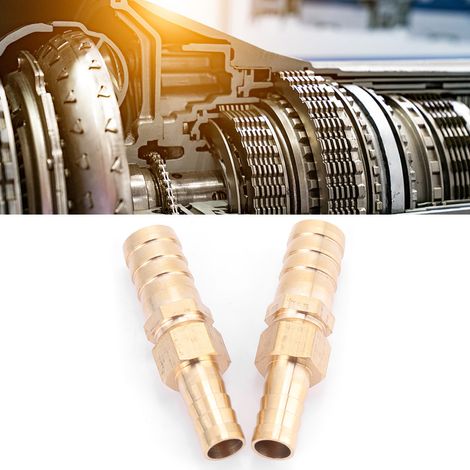 Messing-Schlauchanschluss-Reduzierstück, Reduzierstecker (10 mm-12 mm, 2 Stück) (1/5)