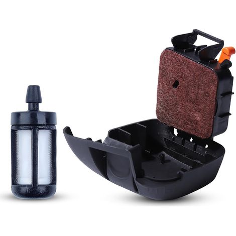 Ensemble de couvercle/boîtier de filtre à air pour Stihl FS38 FS45 FS46 FS55 FC55 FC55DZ FC55Z HL45 HL45Z HL45DZ KM55 KM55C KM55R Débroussailleuse remplace 4140 141 0502, 4140 141 0501 (1/5)
