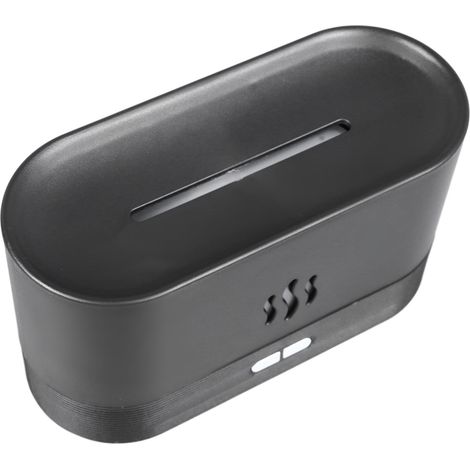 Diffuseur d'arômes USB à flamme colorée, 7 couleurs de flamme, humidificateur d'air à flamme colorée, noir (1/5)