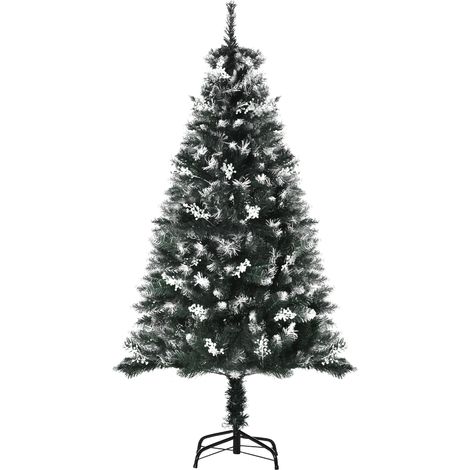 Sapin de Noël artificiel, pliable, en acier, 150 cm, pour maison et usage quotidien, décoration intérieure, ambiance fête ventilé (1/5)