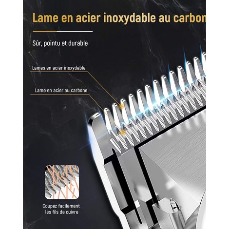 Tondeuse à cheveux professionnelle, tondeuse à barbe électrique, sans fil (1/5)