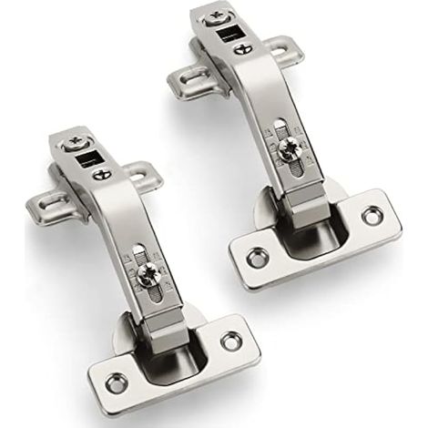 2 pièces Charnière Porte Placard, angle incurvé à 135 degrés Charnières d'armoire, charnières de pot Butée d'angle de charnière de pot Ø 35 mm pour porte pliante, armoire de cuisine (1/4)