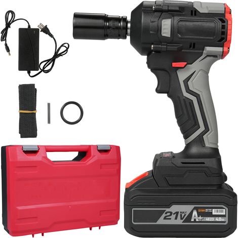 Clé à chocs sans fil 21V Moteur Brushless Couple 350N.m Mandrin 1/2 Pouces Vitesse Variable Avec Batterie 4.0Ah et Chargeur (1/5)
