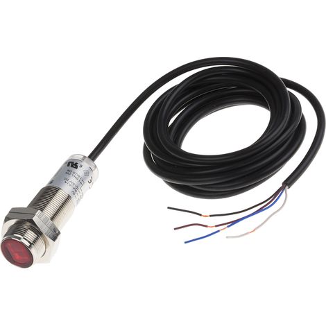 Capteur photoélectrique Suppression de l'arrière plan RS PRO, 1 mm 140 mm, Cylindrique, IP67 ( Prix pour 1 )