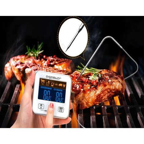 Thermomètre Digital de Cuisine Aigostar – Sonde pour Viande, Barbecue et Four, Alarme Minuterie, Cuisson Précise et Savoureuse (1/3)