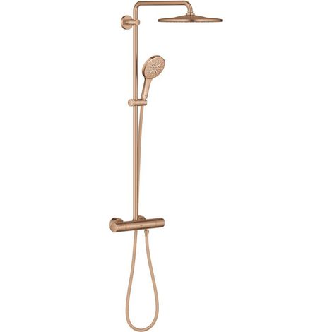 Grohe Rainshowersmartactive 310 Douche pluie - mono - rond - 9.5l/min - Warm sunset brossé (cuivre) (1/5)