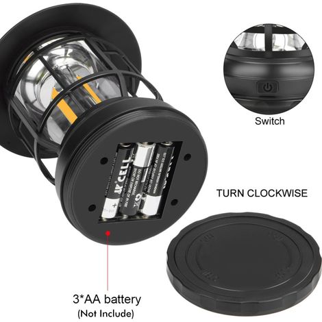 Lampe rétro portable, éclairage extérieur, lampe rechargeable, lampe de camping, LED ultra-lumineuse, lampe rétro style cheval (1/4)