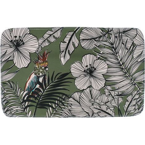 Tappeto in microfibra stampata 45x75 cm - jungle fever khaki - Tendance