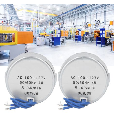 50TYC Synchronmotor, AC100-127V, 5-6RPM, CCW/CW, Wellenlänge 28mm, Wellendurchmesser 6,5mm. (1/5)