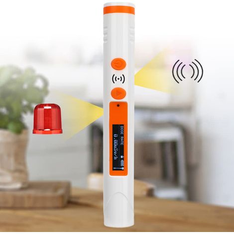 Détecteur de rayonnement nucléaire portatif à clipser sur un stylo, alarme dosimètre personnel à rayons X/gamma monté sur marbre. (1/5)