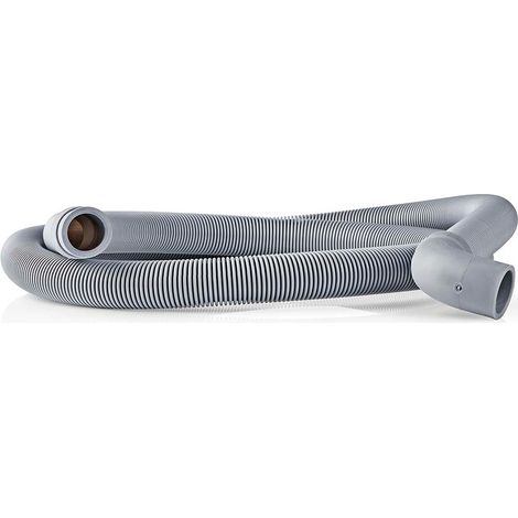 Tuyau de vidange 22 mm 19 mm 0,5 bar 60 °C 1,50 m Utilisation : lave-vaisselle / lave-linge Gris-AquaForge (1/3)