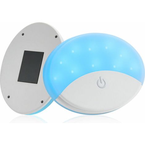 Universal USB Rechargeable 10 LED Car Roof Lights with Magnetic LED Roof Lights for Interior of Car, Trailer, Truck (White and Ice Blue) (1/5)