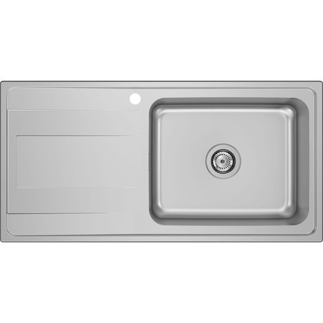 Fregadero de una cubeta BUDAPEST - ROCA Medidas: 860x500x180 mm - Posición cubeta: Derecha (1/2)