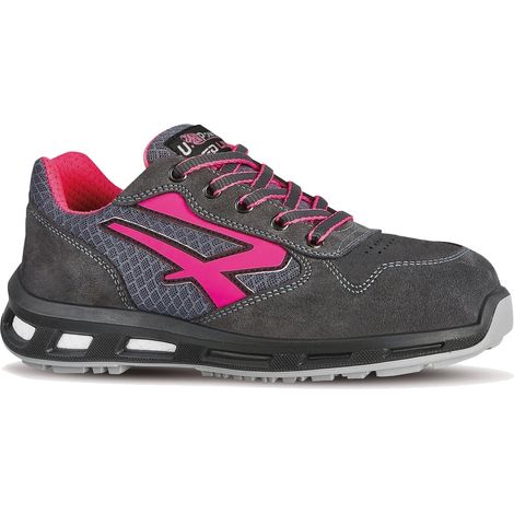Scarpe Antinfortunistiche da Donna U Power Verok S1p Src Grigio/Fuxia 36