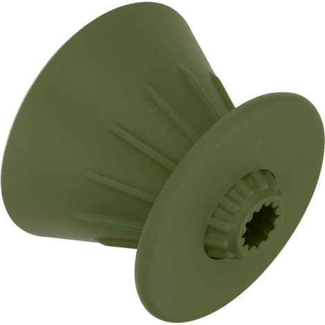 Wiederverwendbarer Silikon-Kaffeefilterhalter mit Kegelform für Reisen, Wandern, Camping, Zuhause und Büro (Grün) (1/5)