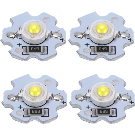 25 pièces LED haute puissance 1W 200LM, puces 5V blanc pur 6000‑6500K pour éclairage DIY et projets lumineux (1/5)