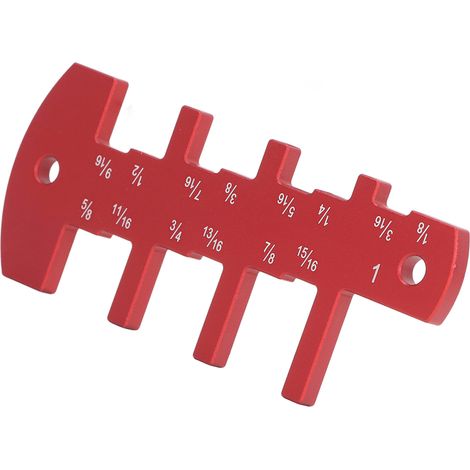 Schnitttiefenführung für Tischkreissäge und Oberfräse, aus Aluminiumlegierung, Zoll-Skala, Sägeblatthöhenverstellung, Holzbearbeitungswerkzeug (1/5)