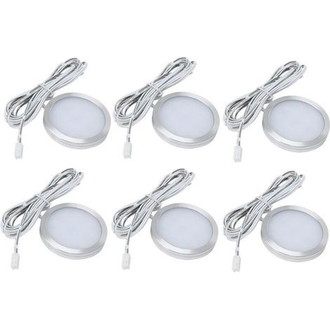 Set mit 6 Einbau-LED-Strahlern (12 V, 3 W) für den Innenbereich, zur Deckenmontage, geeignet für Wohnmobile, Wohnwagen, Boote, warmweiß (1/5)