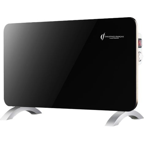 Radiador Eléctrico Móvil de Vidrio Sorimo Sannover 1000 W Negro